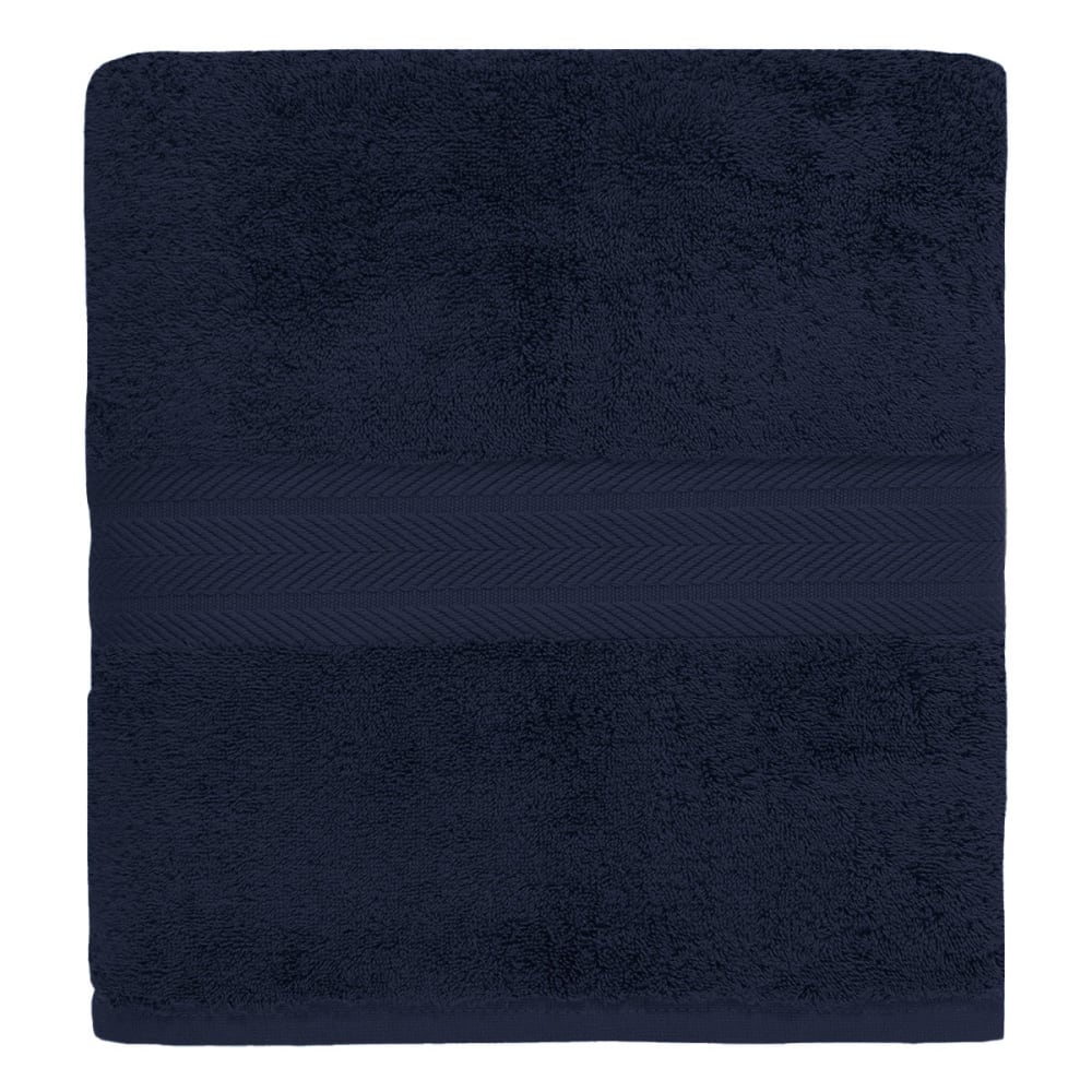 Mmaxi drap de bain 550 g/m² bleu nuit 100x150 cm