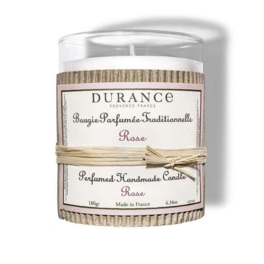 Bougie parfumée traditionnelle à la rose