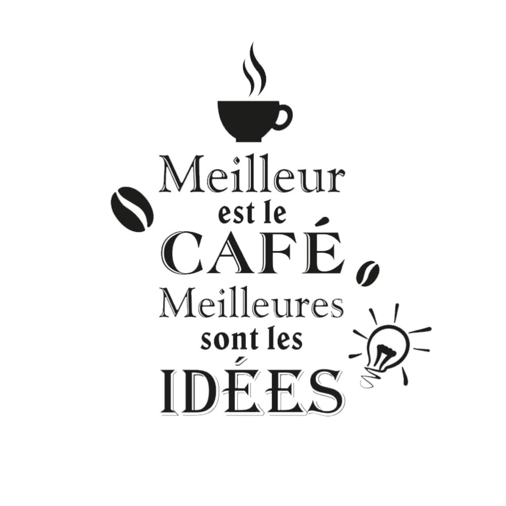 Autocollant mural café 70x20 Autocollant mural café 70x20