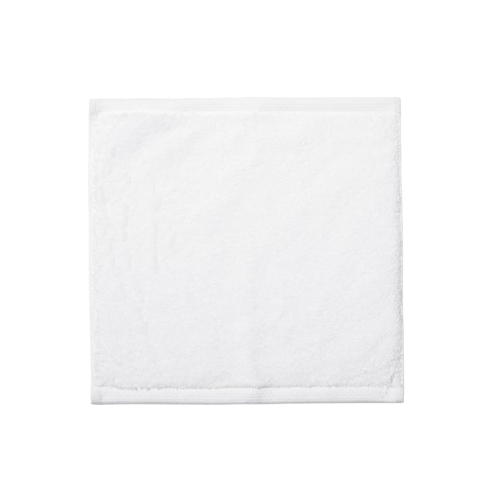 Carré visage en coton blanc 30x30