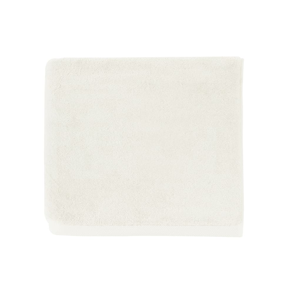 Serviette de bain en coton blanc meringue 40x60 Serviette de bain en coton blanc meringue 40x60