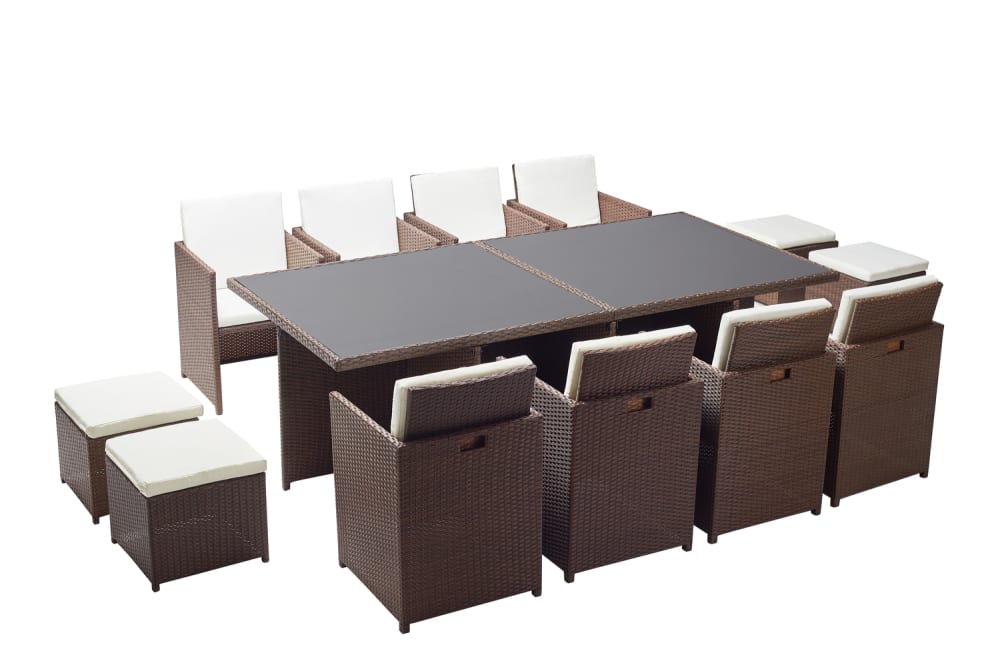 Table et chaises 12 places - encastrables