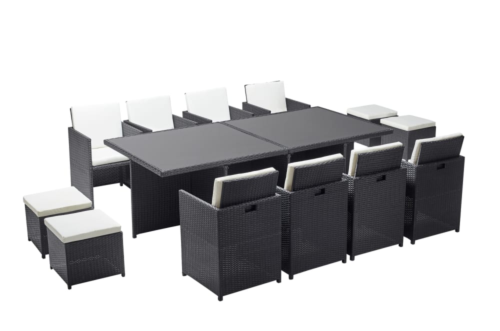 Table et chaises 12 places - encastrables
