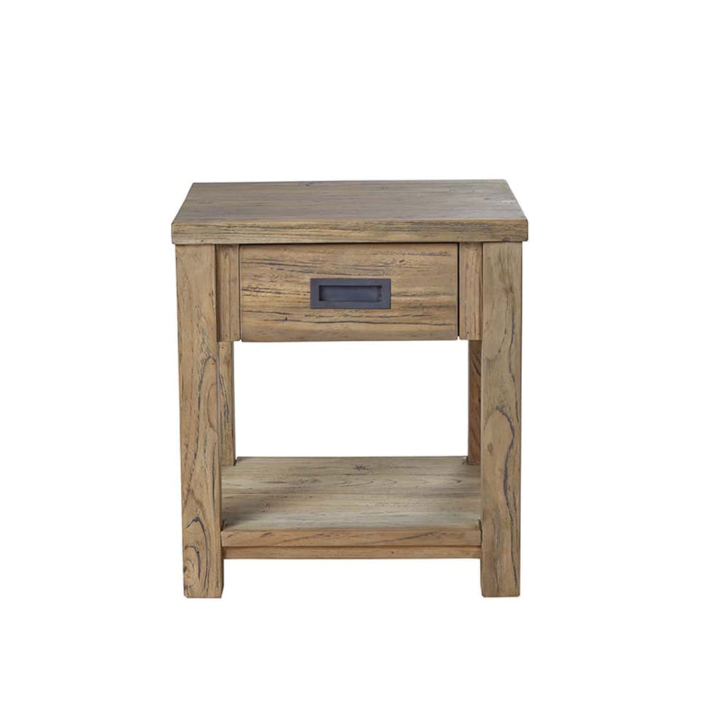 Table de chevet en teck recyclé massif - Maisons du Monde