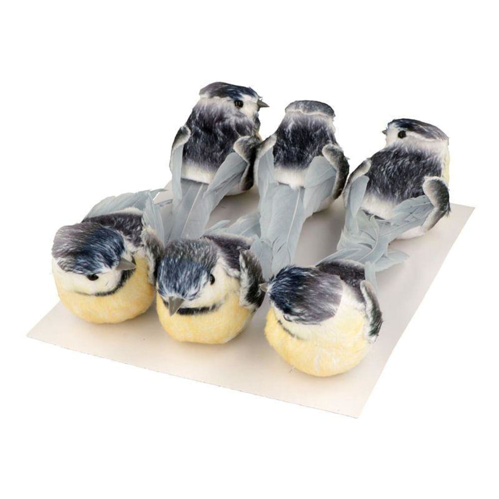 Set 6 mésanges sur pince