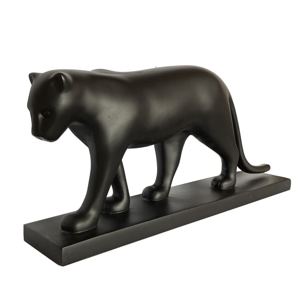 PARASTONE Statue Panthère noire de François Pompon Résine Dim : 12 x 28.5 x 5.5 cm