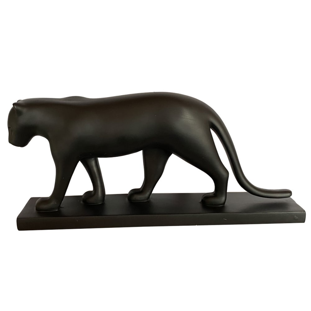Statue panthère noire de François Pompon L28,5cm - Maisons du Monde