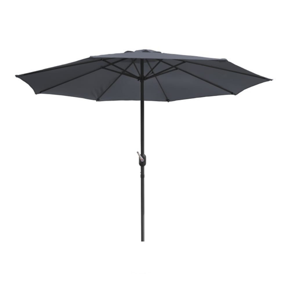 Parasol droit diamètre 2,7 m gris