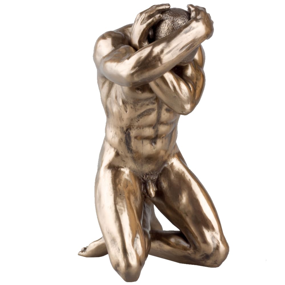 Parastone Statuette en résine homme nu H15cm Doré