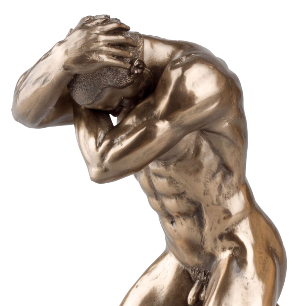 Statuette en résine homme nu H15cm - Maisons du Monde