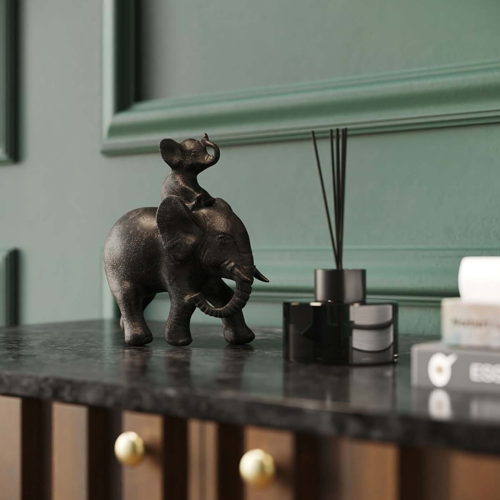 Figura de elefante de poliresina marrón - Maisons du Monde