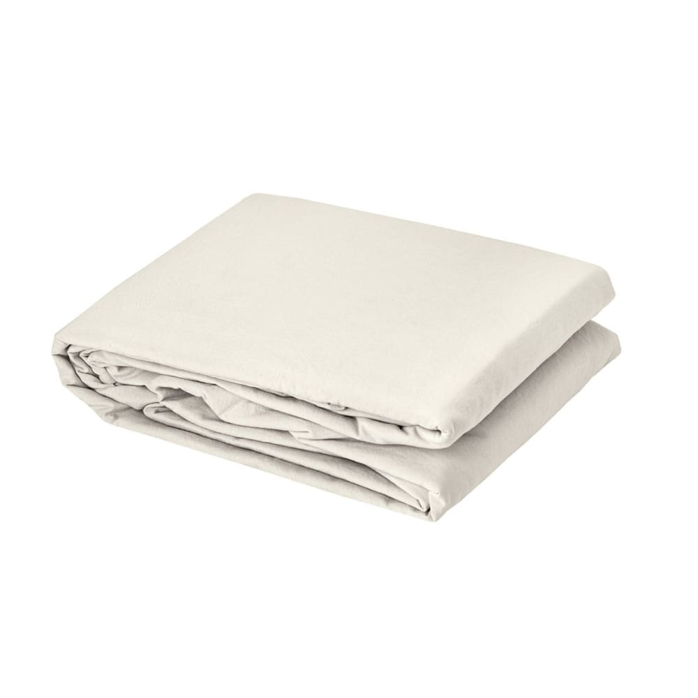 Housse de couette coton lavé oekotex ivoire 280x240 cm — vue 4
