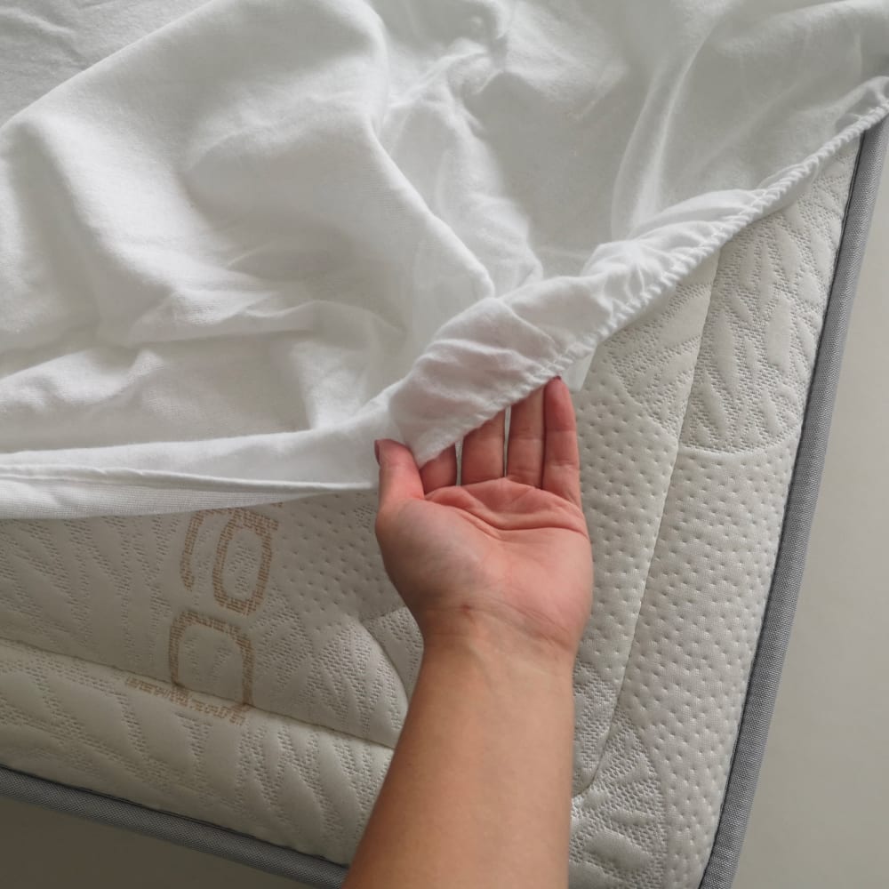 Protège-matelas en forme de drap housse coton blanc 160x200 cm - Maisons du Monde