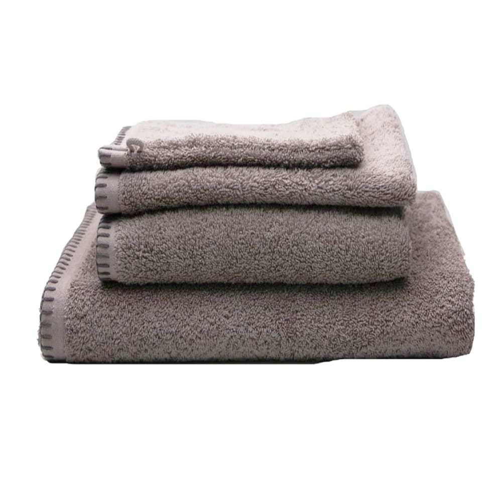 Home Maison Grand Hotel Serviette mit schwarzer Steppnaht style modern Beige Baumwolle