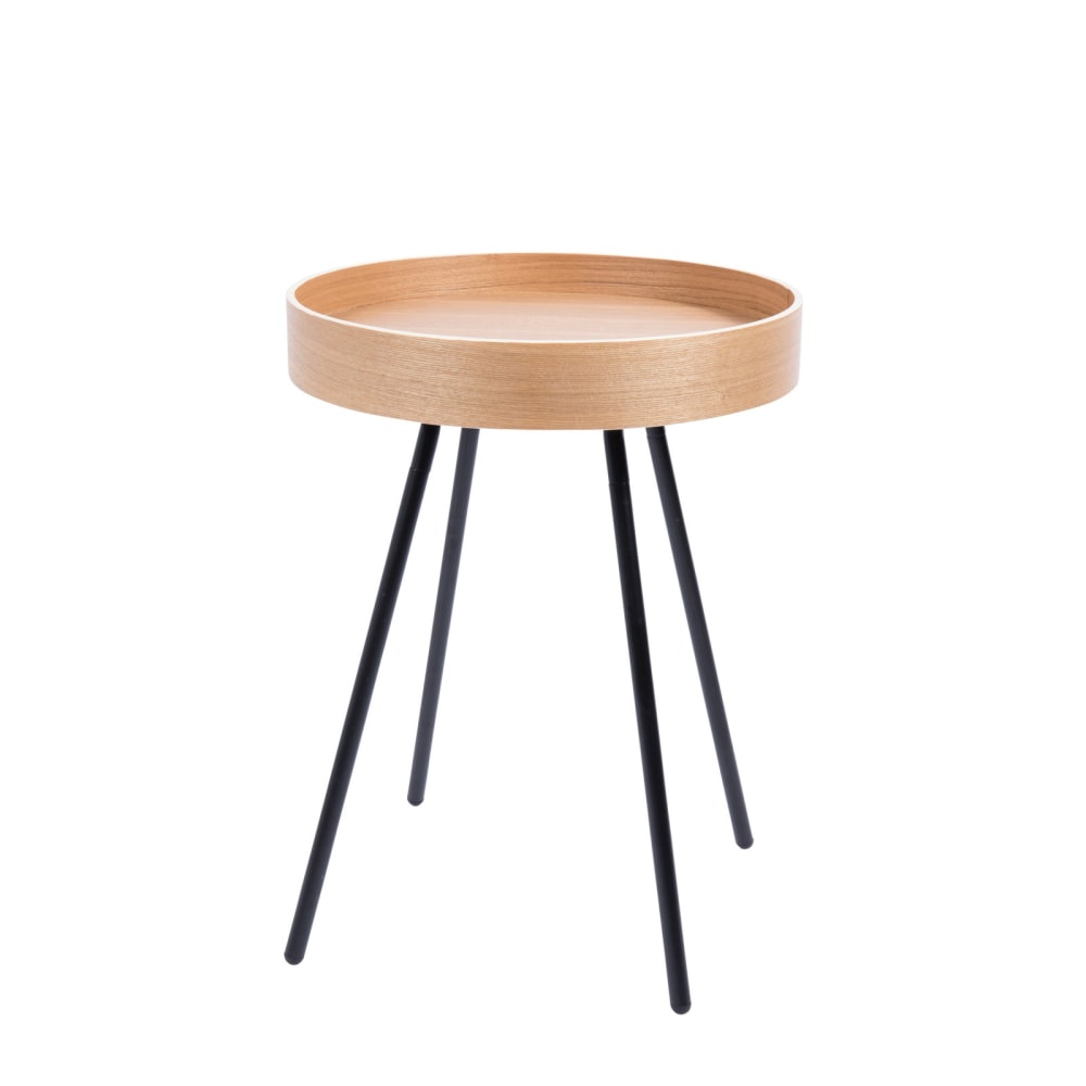 Table d'appoint en bois beige