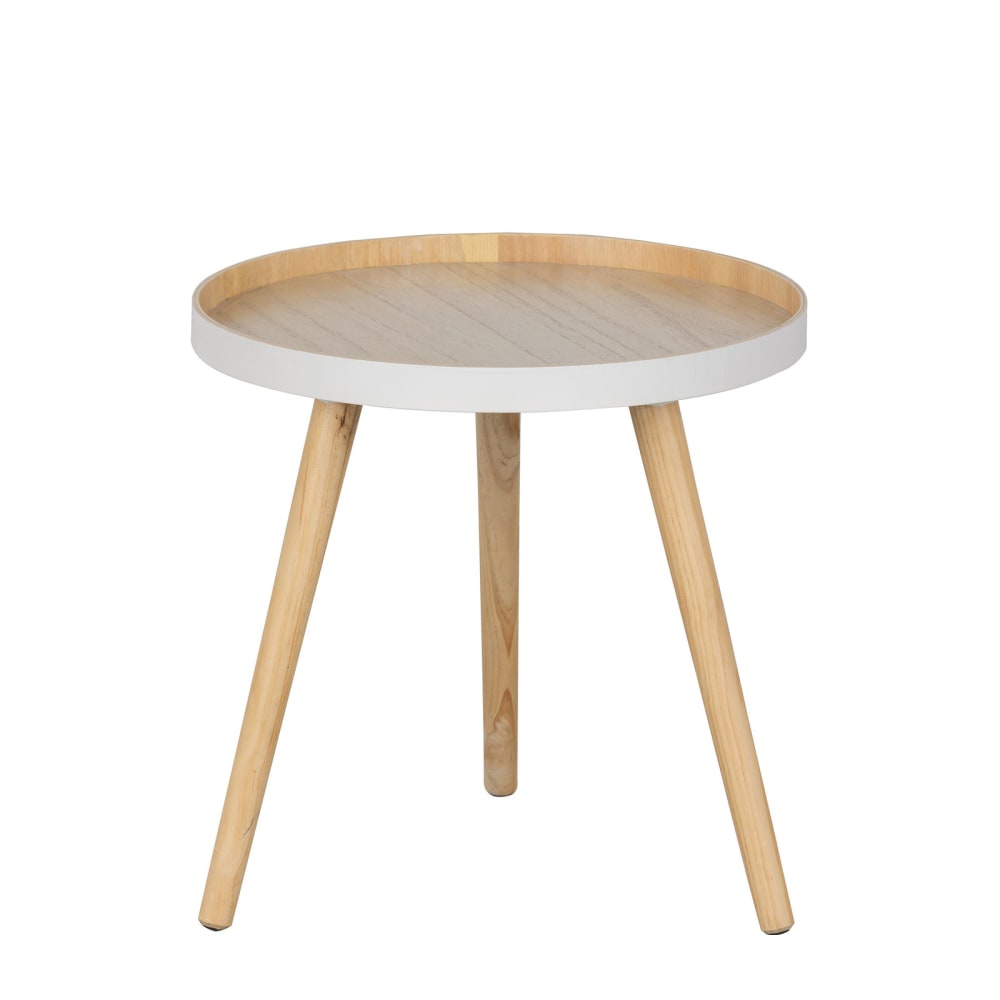 Table basse en bois beige