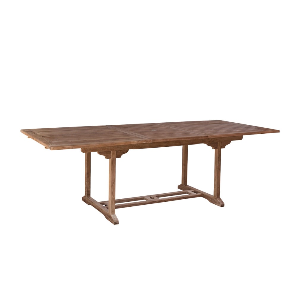 Table de jardin en teck massif extensible 8/10 pers.