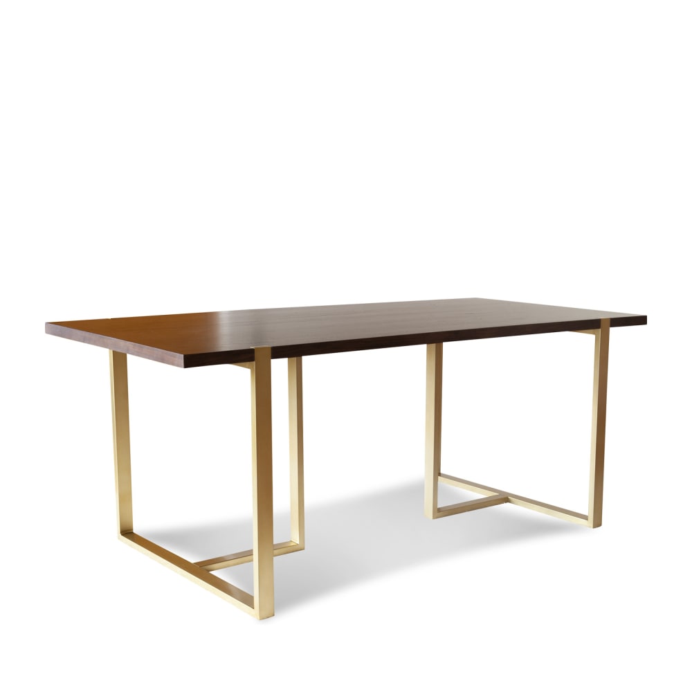 Esstisch aus  Metall und  Holz, braun - Maisons Du Monde