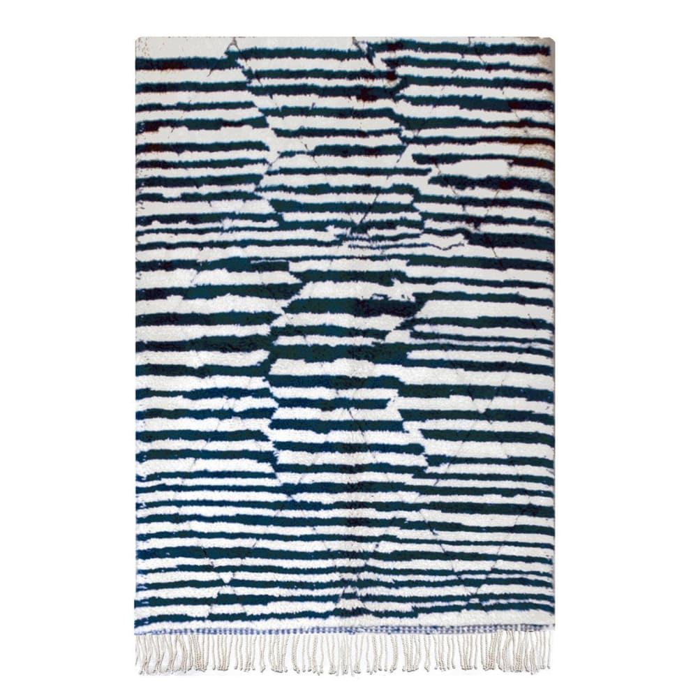 Tapis berbère à rayures - laine