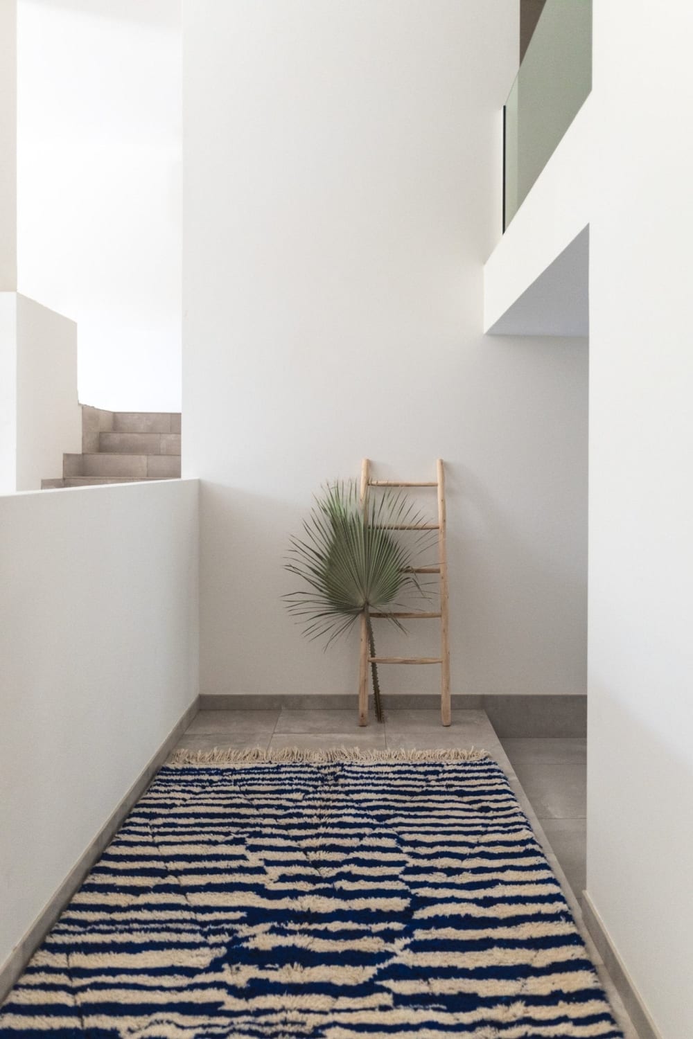 Tapis berbère à rayures pure laine 80 x 240 cm — vue 3