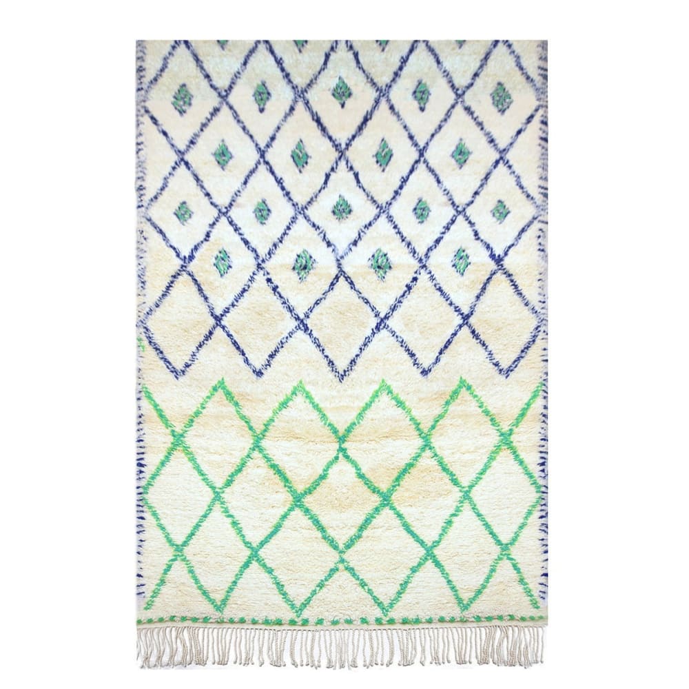 Alfombra bereber con diseño gráfico de pura lana 140 x 200 cm - Maisons du Monde