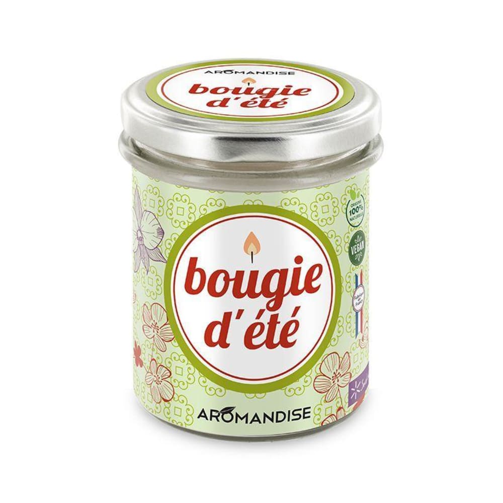 Aromandise Bougie d'été citronnelle & géranium 30h Multicolore Cire