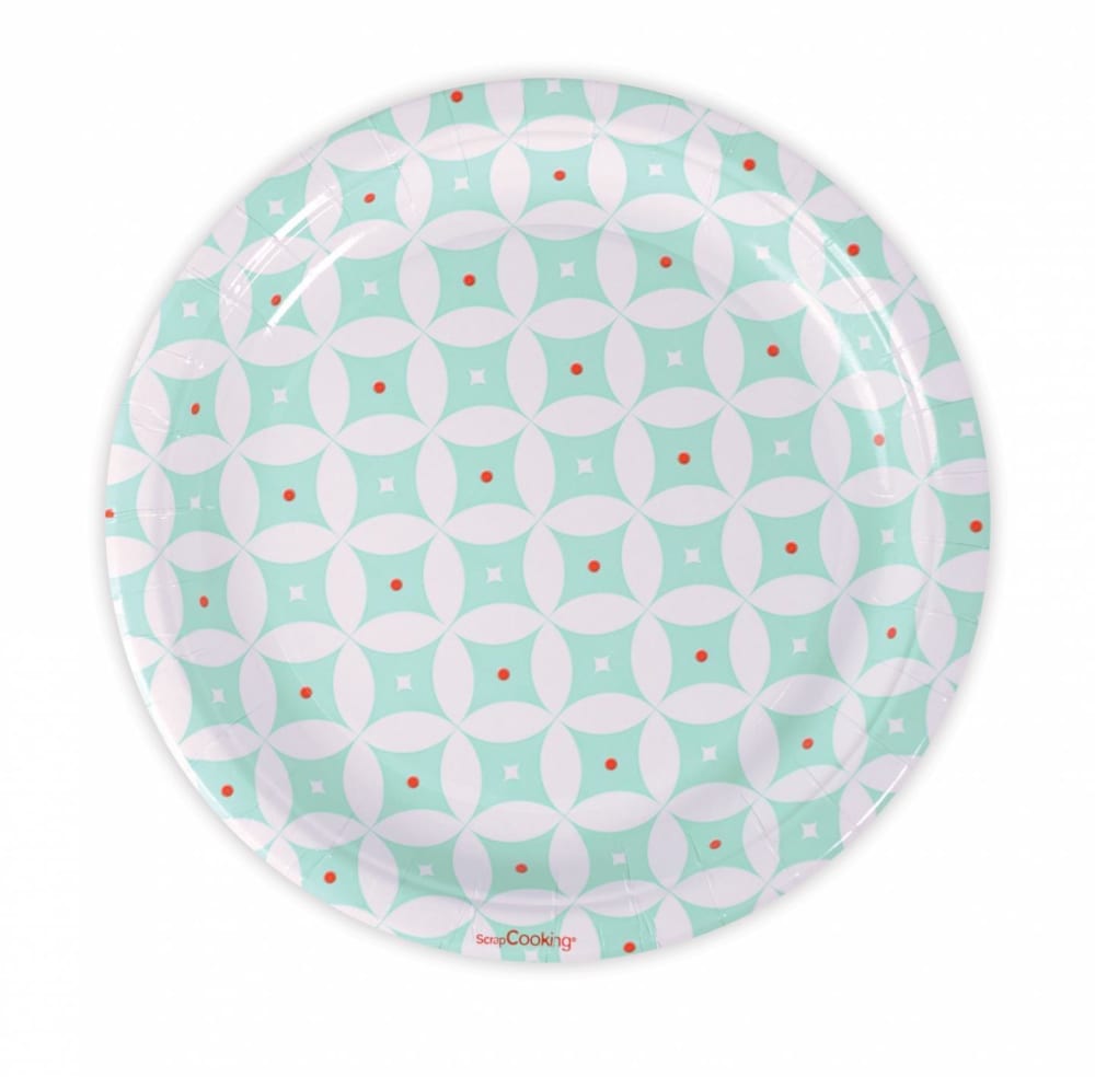 8 platos de papel Ø 23