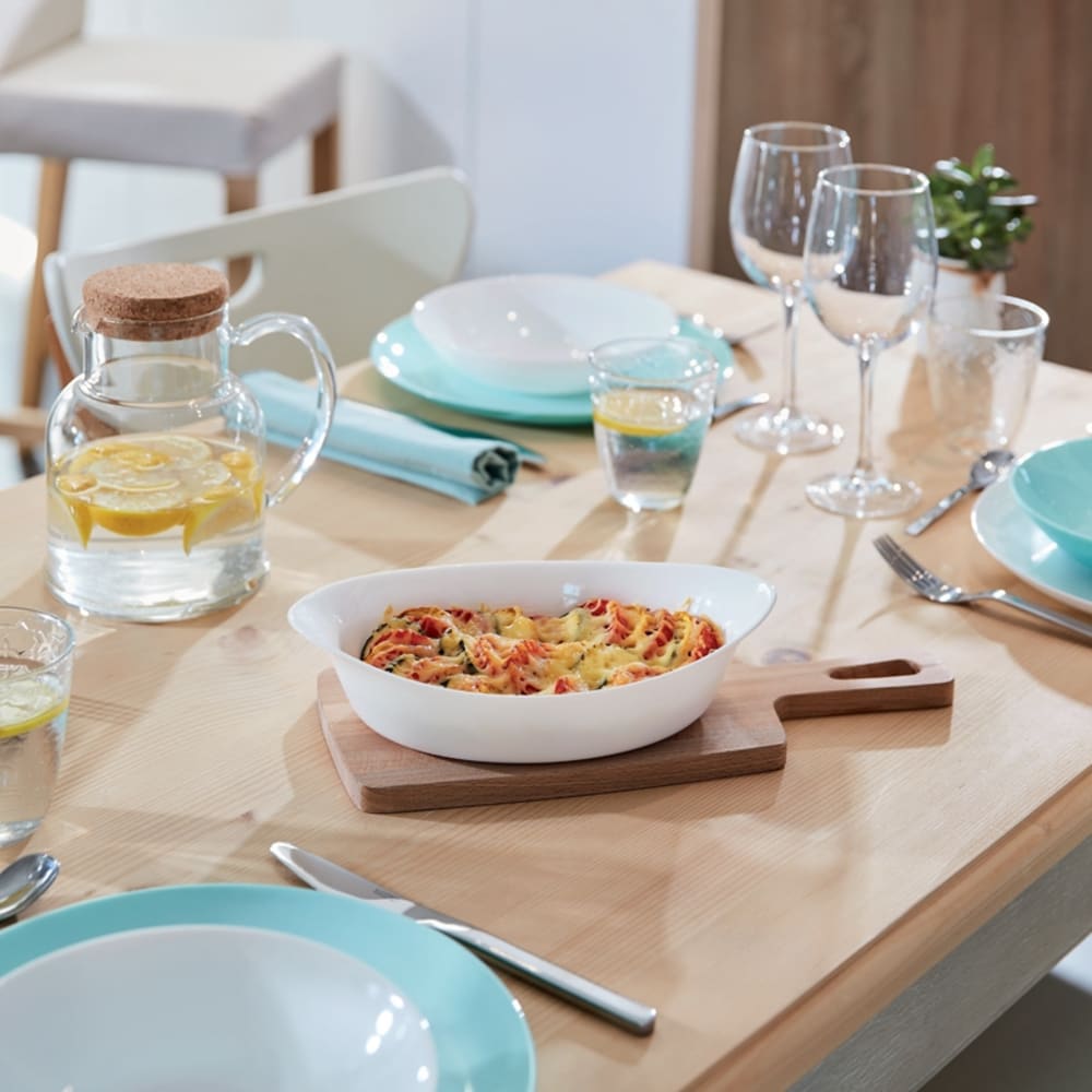 Plat ovale blanc 25x15cm - Maisons du Monde