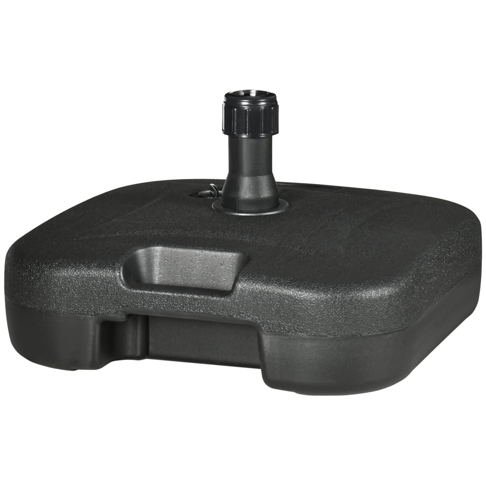 Pied de parasol rond base de lestage parasol HDPE noir