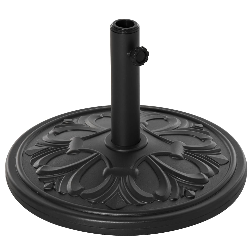 Pied de parasol rond motif fleurs lys 13 Kg