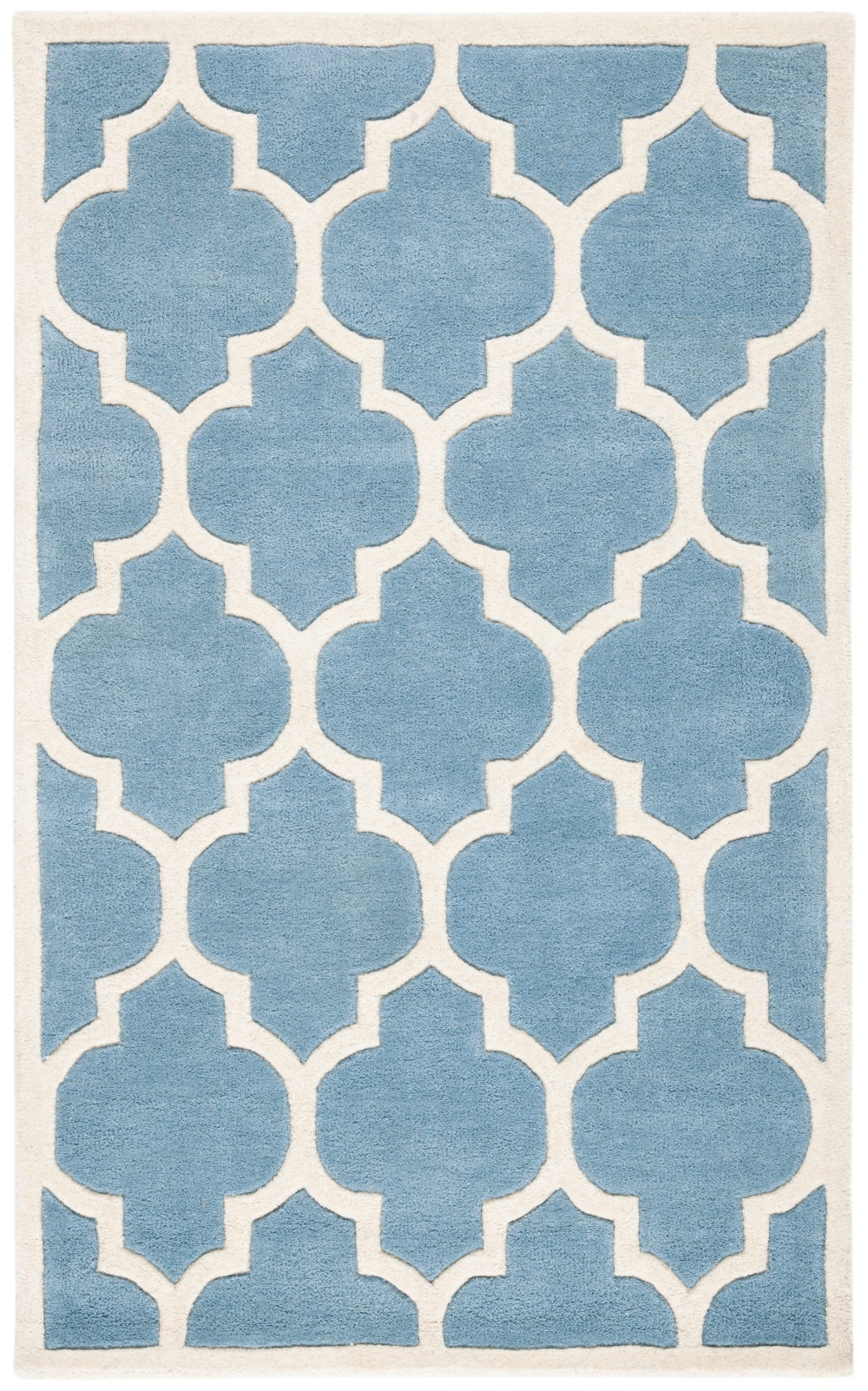 Tapis laine bleu 122