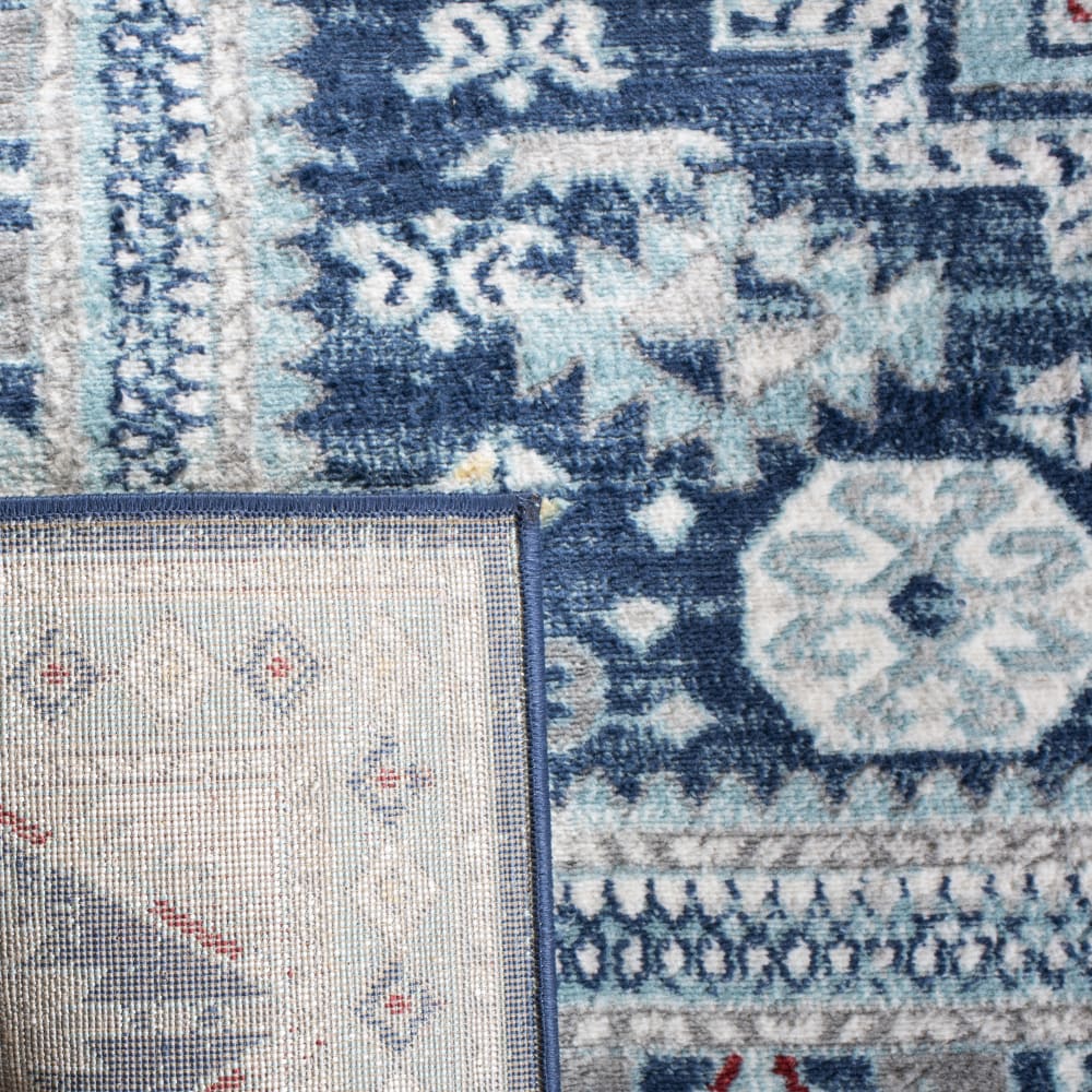 Tapis traditionnel en polypropylène bleu/beige, 122 x 183 cm — vue 4
