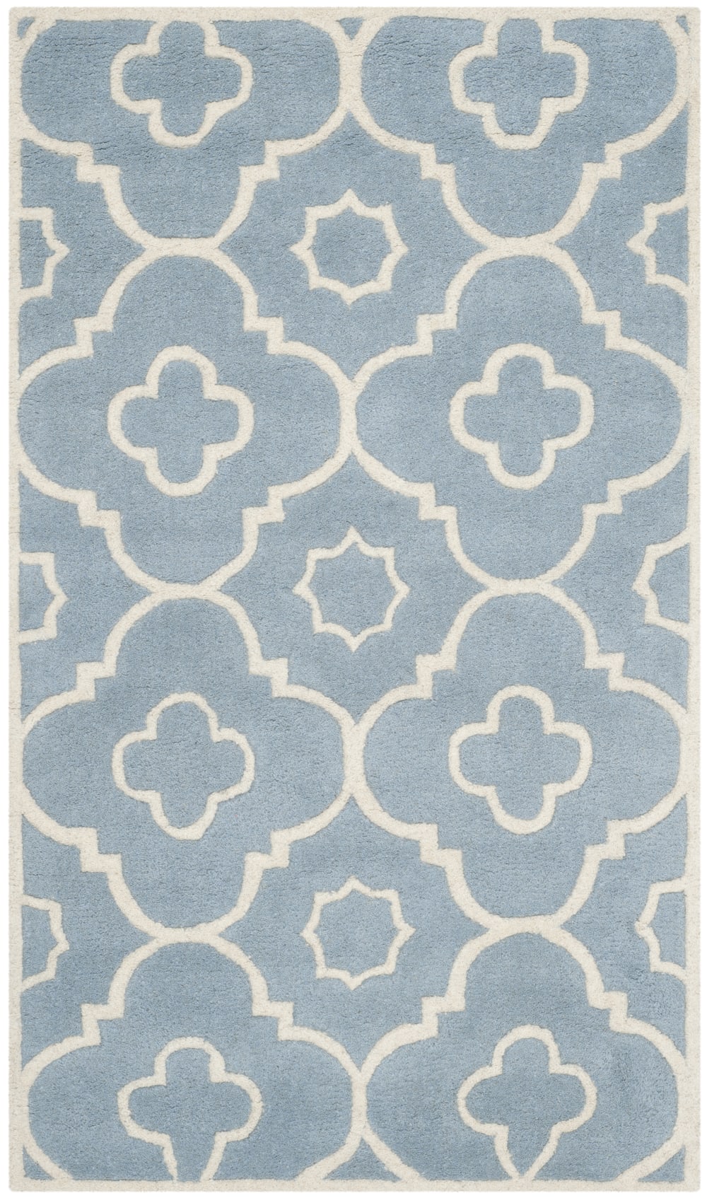 Tapis laine bleu 122