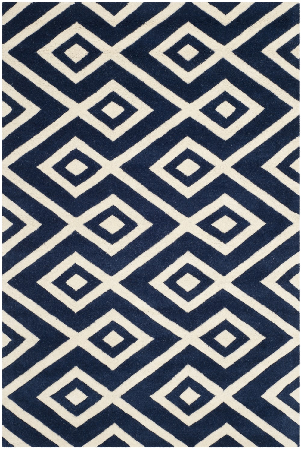 Tapis laine bleu 122