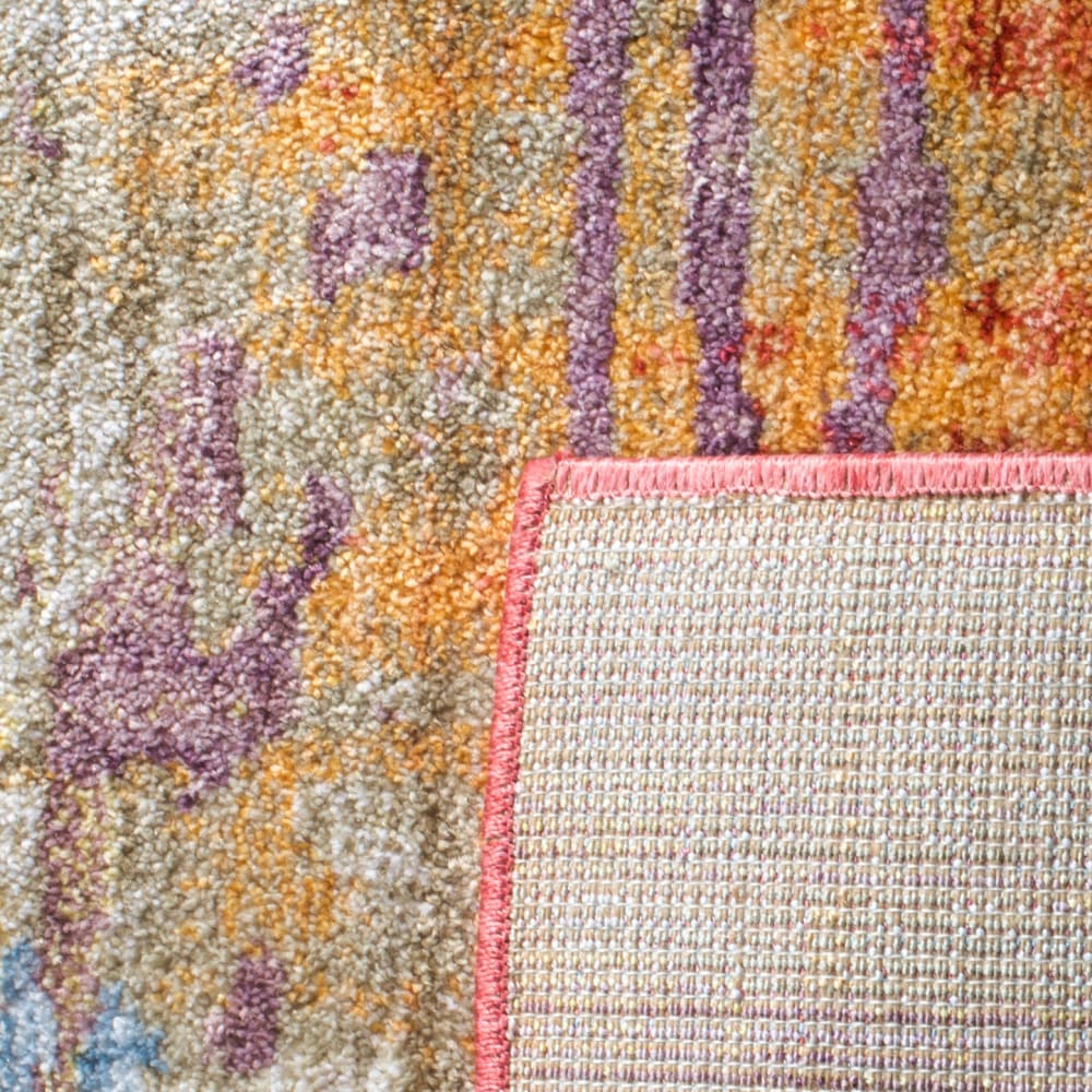 Tapis de transition en polyester bleu/orange, 122 x 183 cm — vue 4