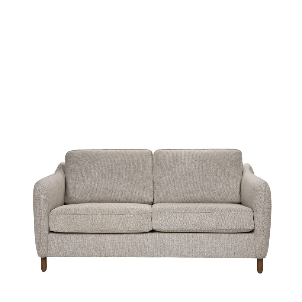 Canapé convertible ouverture express 2 places en tissu - Naturel chiné