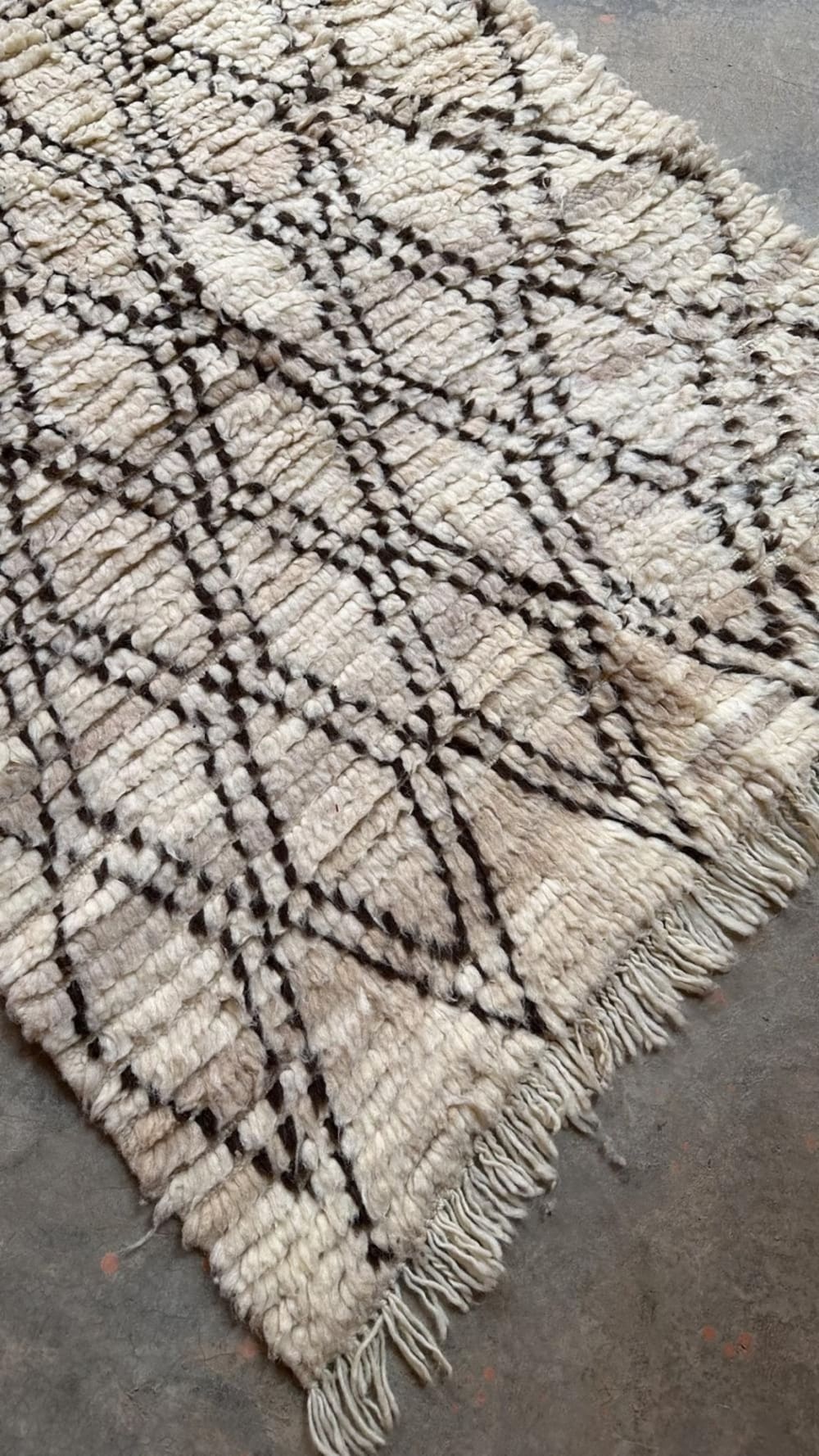 Alfombra bereber marroquí de pura lana 96 x 220 cm - Maisons du Monde