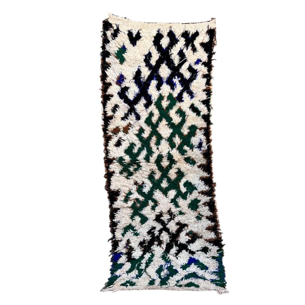 Tapis berbere marocain pure laine multicolore 70 x 171  cm