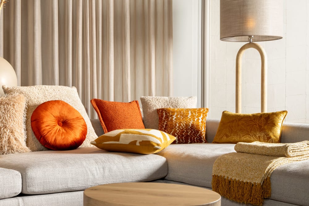 Coussin Orange Ø38 cm — vue 4
