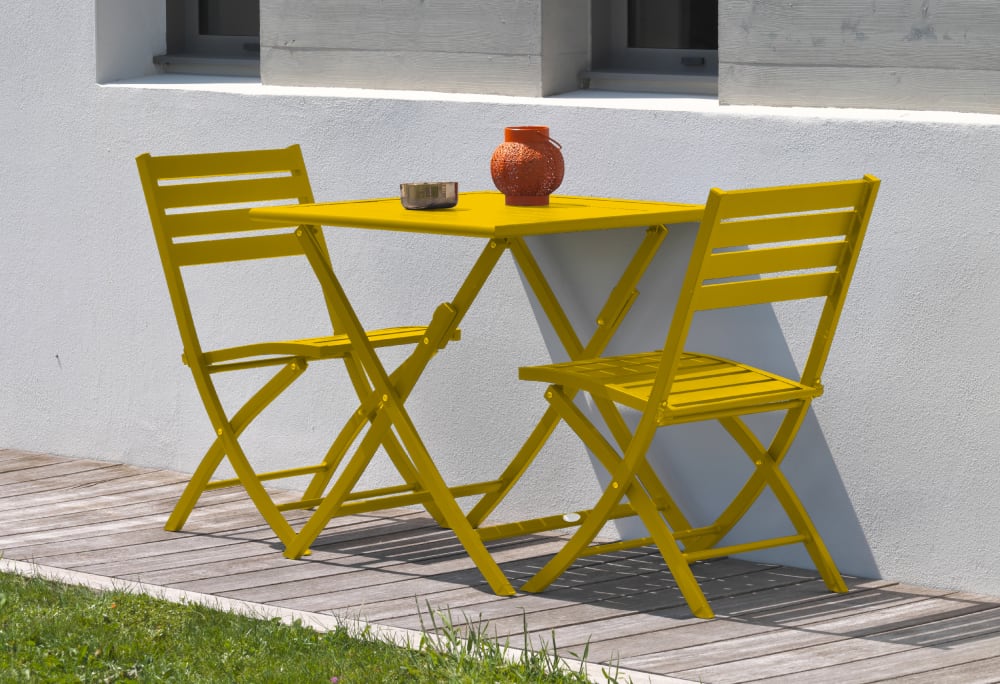 Sedia da giardino pieghevole in alluminio - Modello Contemporaneo - Alluminio