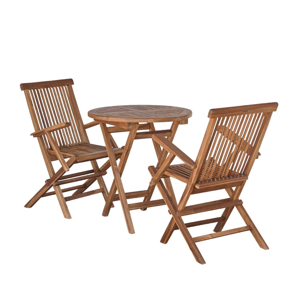 Salon de jardin en teck huilé massif 2/4 pers. - Maisons du Monde