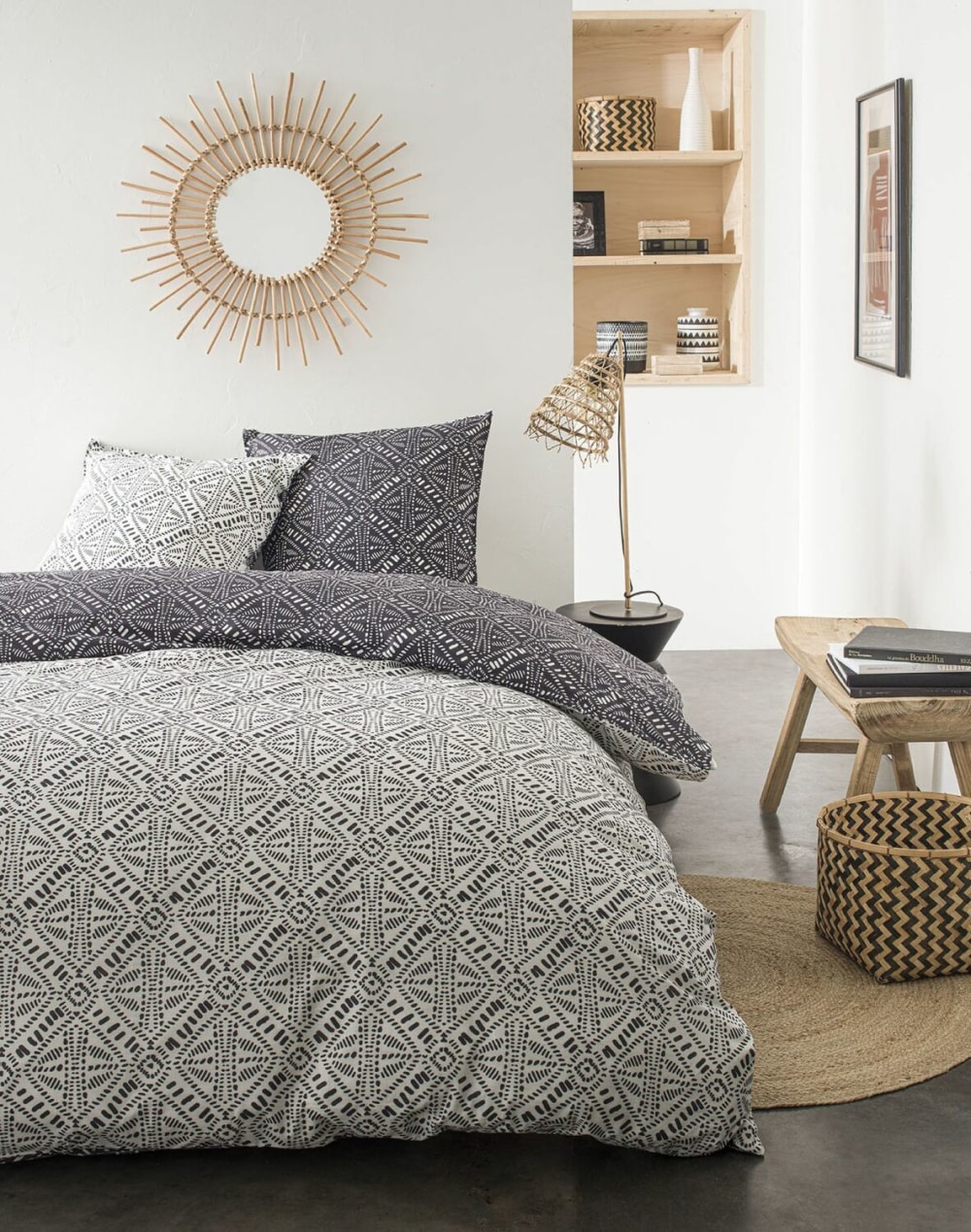 Parure de couette révers. 3pcs Coton 57 S 5.3