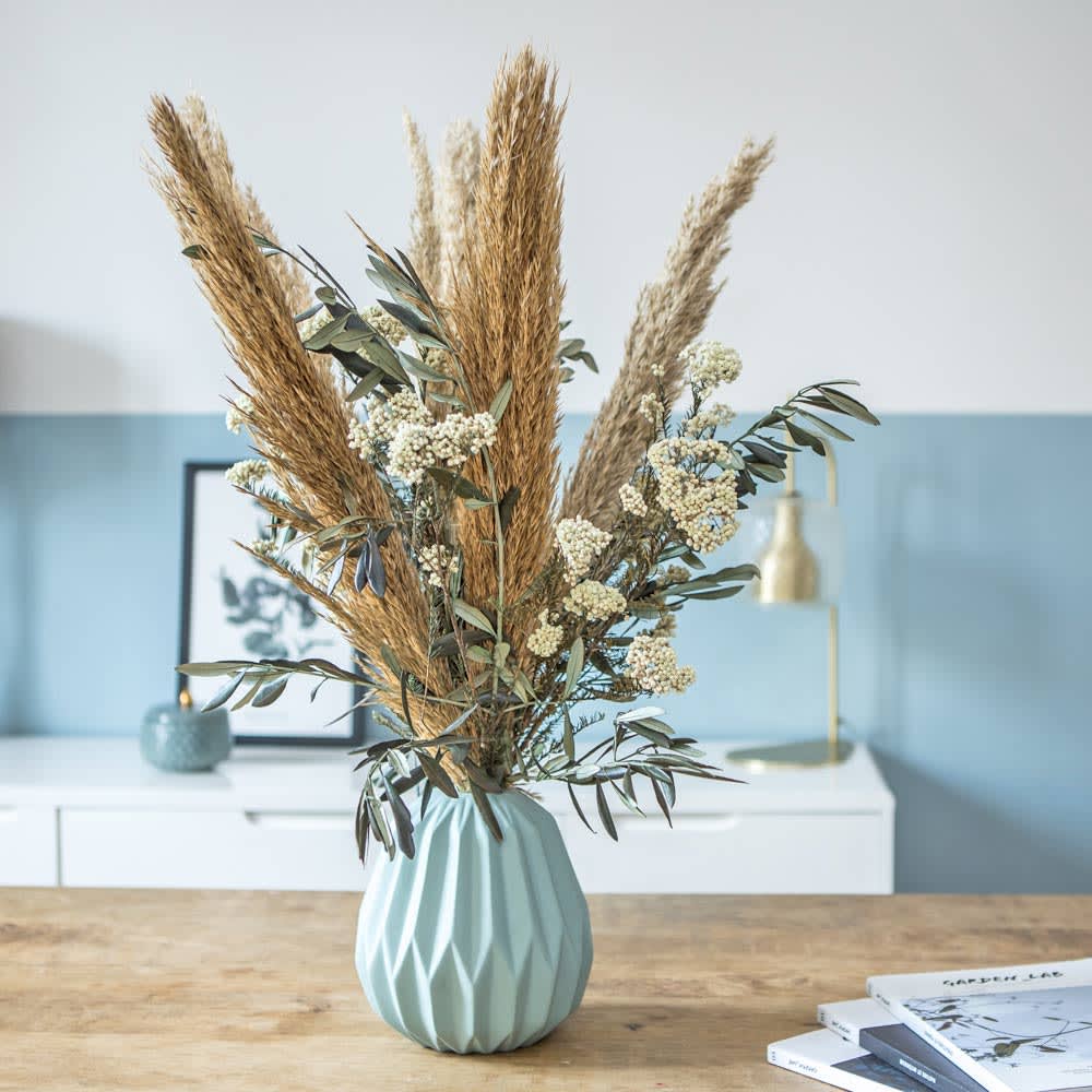 Bouquet de fleurs séchées naturel et champêtre - Maisons du Monde