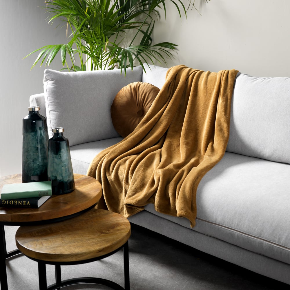 Dutch Decor decke braun 150x200 cm style modern - Pes - Polyester