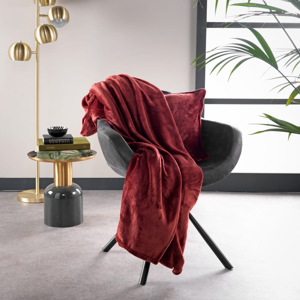 Dutch Decor decke rot 150x200 cm style modern - Pes - Polyester