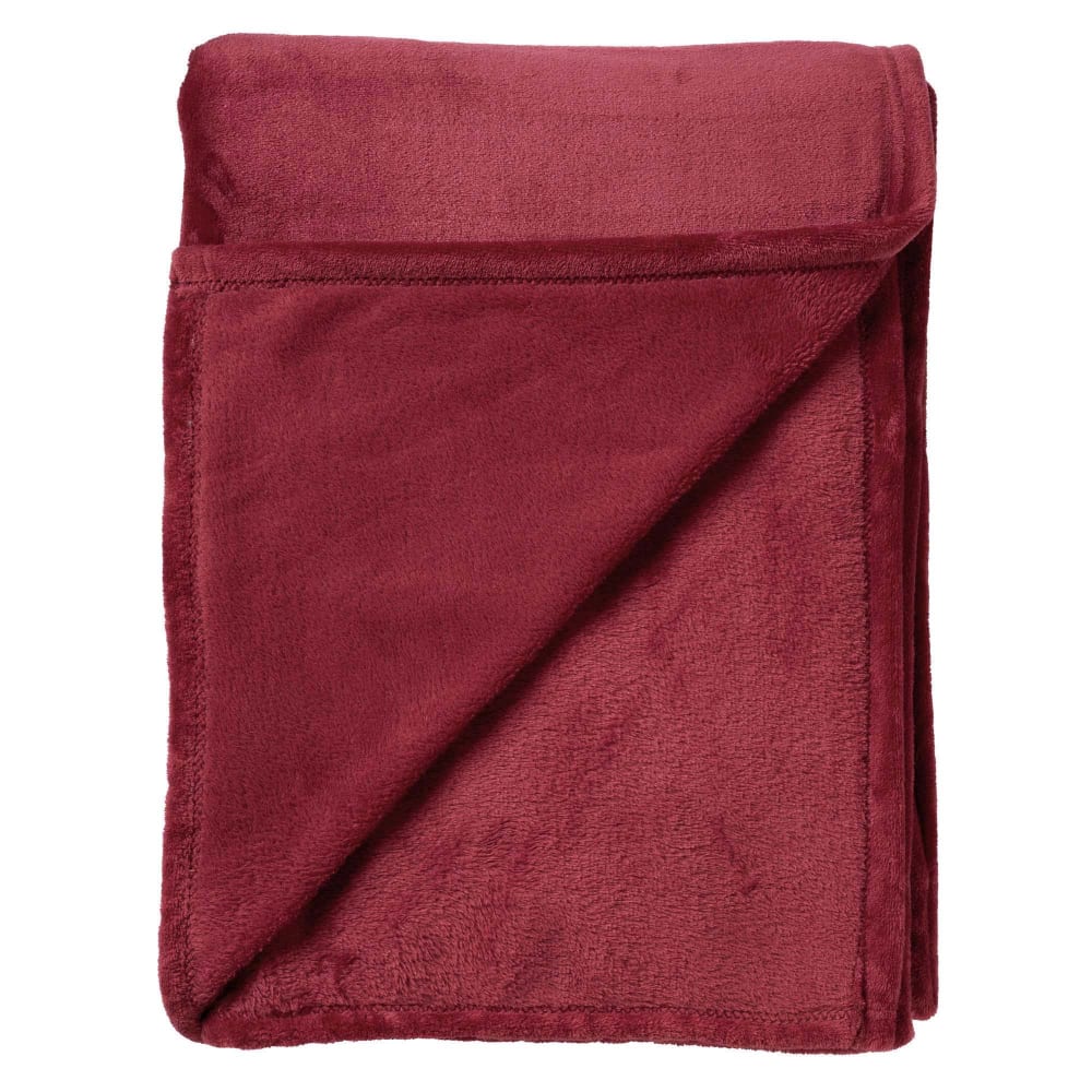 Plaid rouge 150x200 cm - Maisons du Monde