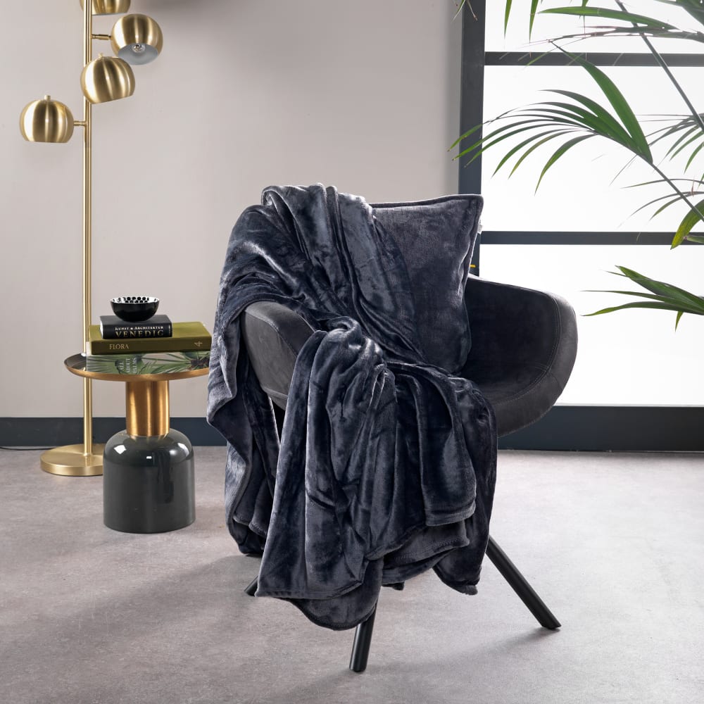 Plaid gris 150x200 cm