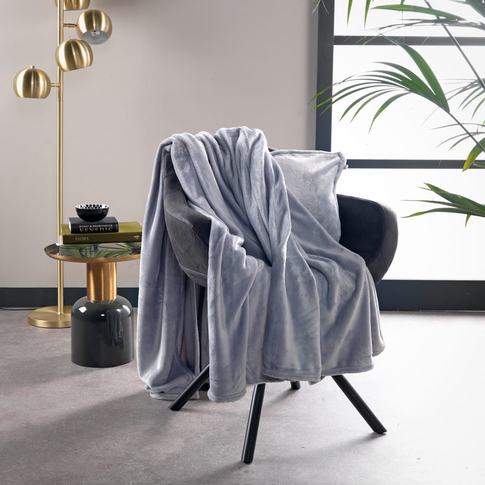Plaid gris 150x200 cm