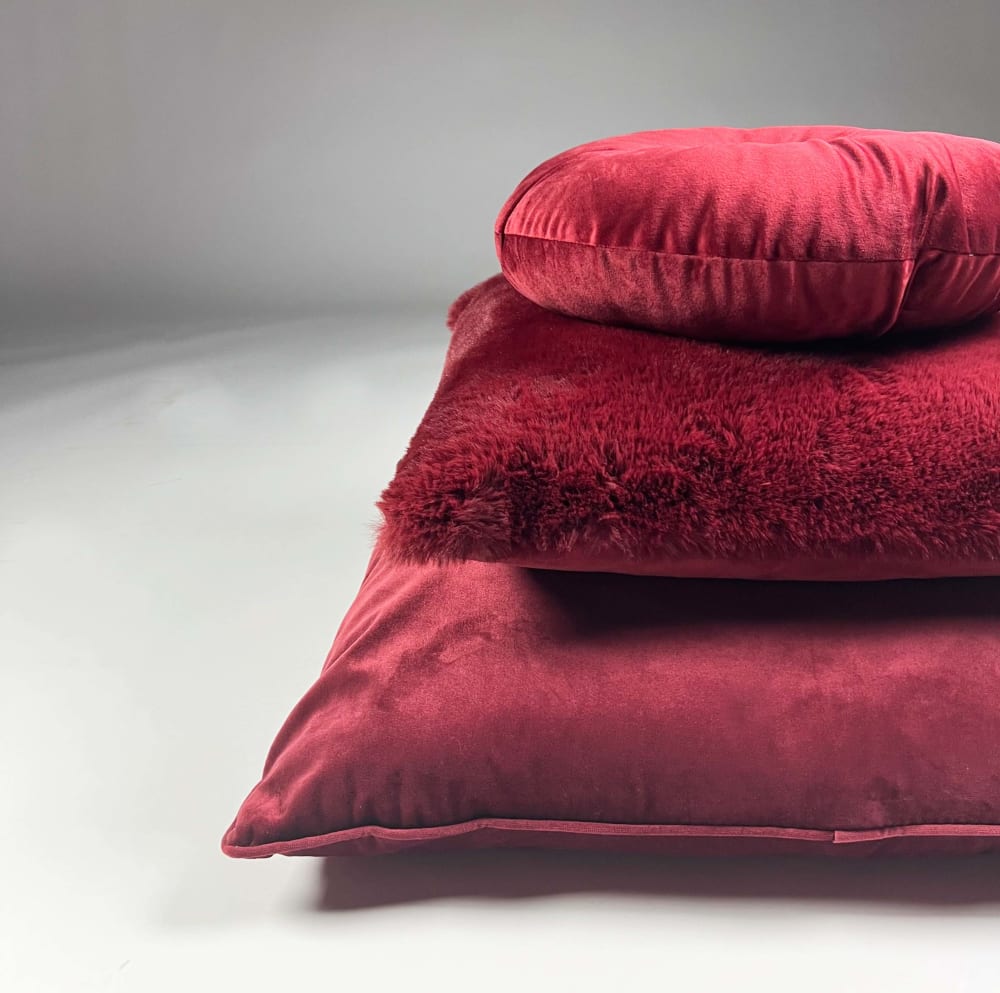 Coussin rouge 60x60 cm — vue 4