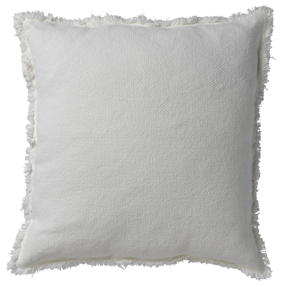 Housse de coussin blanche 60x60 cm